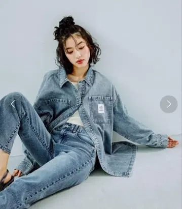 LEPSIM BIG 데님 셔츠