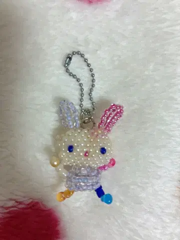 우사하나 비즈 키링 산리오 레트로 당시 물품 키링