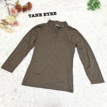 s.1740 [ 제인 에어 ] 긴팔 하이넥 티셔츠 이너 카키 LL