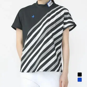 LE COQ SPORTIF 스트라이프 하이넥 셔츠 L