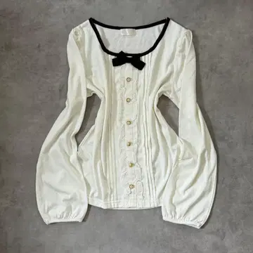 00s 코켓 다크 코어 발레 코어 코켓 코어 리본 상의