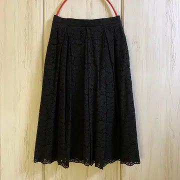 Aveniretoile 아베닐 에투알 블랙 레이스 플레어 스커트