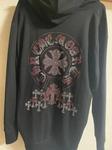 크롬풍 반짝이 후드티 택 포함 미사용 새상품