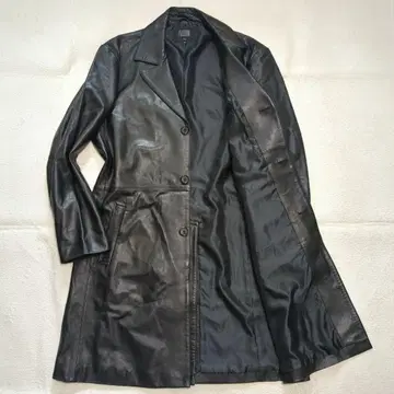 컨디션 최상 FREEDOM 램 가죽 코트 양가죽 블랙 LL 사이즈 레어