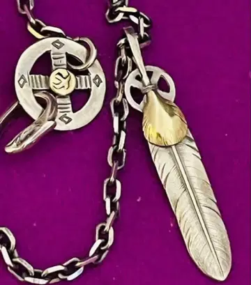 고로즈 금 콤비 페더 대소 카쿠 체인 세트 할인 협상 가능