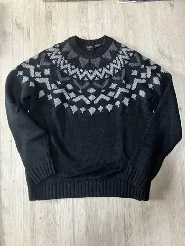 Armani Exchange 아르마니 노르딕 무늬 스웨터 M