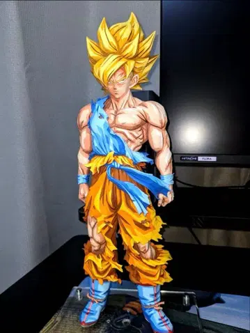 리페인트 드래곤볼 SMSP 초사이어인 손오공 2D 이차원 채색