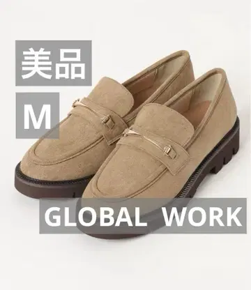 [새상품급] 에어카루 탱크 밑창 로퍼 GLOBAL WORK 베이지 M