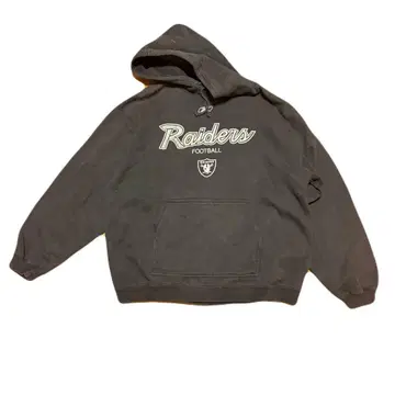 NFL Raiders 후디 블랙 페이드 XL