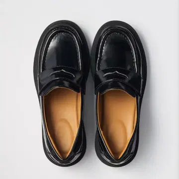 UNIQLO C 네이비 필터치 로퍼 23cm