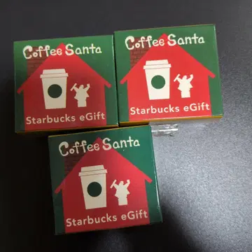 스타벅스 커피 산타 eGift 3상자 세트