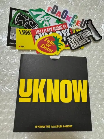 동방신기 유노 윤호 U-KNOW 앨범 I-KNOW 스티커