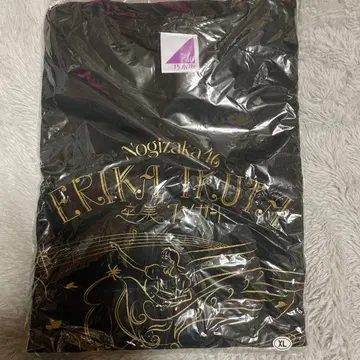 이쿠타 에리카 노기자카46 티셔츠 블랙 XL 사이즈 졸업 콘서트