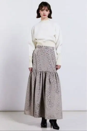 Sov. 레오파드 무늬 롱 스커트