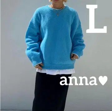 시마무라 anna 컬러 니트 빅 니트 풀오버 L 사이즈