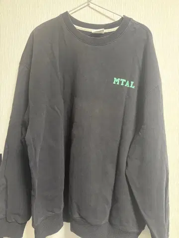 MTAL 블랙 맨투맨 L