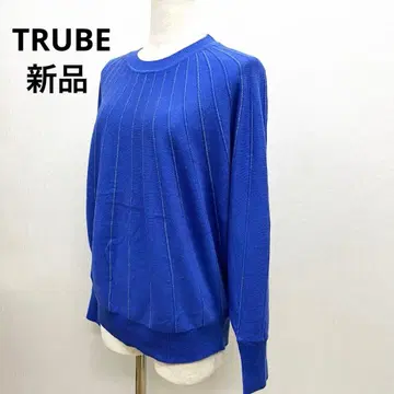 TRUBE 새상품 니트탑 로얄 블루