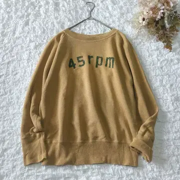 레어 45rpm 빅 로고 맨투맨 트레이닝복 사이즈 2 빈티지