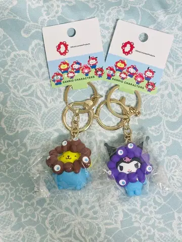 산리오 미야쿠미야쿠 키링 2개 세트 쿠로미 폼폼푸딩