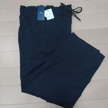 SHIPS 네이비 스트라이프 이지 팬츠 M