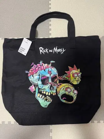 Rick and Morty 토트백 대용량 블랙