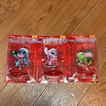 해피 복권 디즈니 크리스마스 오너먼트 마이크 스티치 엔젤