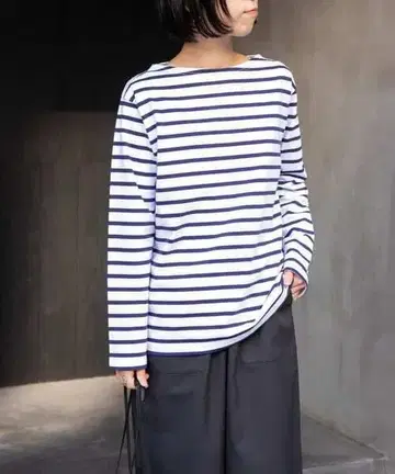 [컨디션 최상] FORK&SPOON 보트넥 보더 네이비 사이즈 2