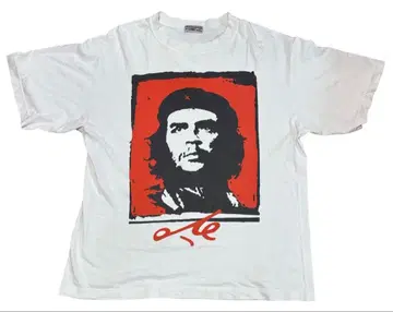 90s 빈티지 체 게바라 그래픽 프린트 화이트 t셔츠