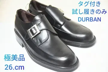 택 포함 미사용 DURBAN 몽크 스트랩 일본제 블랙 26cm