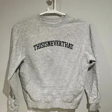 thisisneverthat 로고 맨투맨 S 그레이