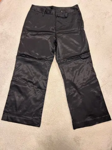 새상품급 여성 팬츠 DKNY 레이온 와이드 팬츠 슬랙스 블랙