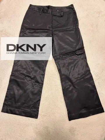 새상품급 여성 팬츠 DKNY 레이온 와이드 팬츠 슬랙스 블랙
