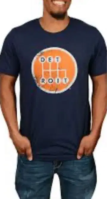 레어 USA제 DETROIT 빈티지 로고 프린트 T셔츠