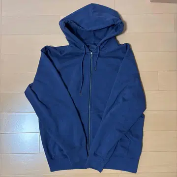 네이비 집업 후드티 L 사이즈