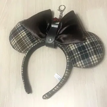 디즈니 머리띠 체크 머리띠 홀더