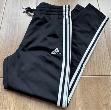 아디다스 adidas 블랙 저지 팬츠 쓰리 스트라이프