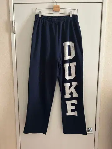 80s 90s 빈티지 DUKE 스웨트 팬츠 양면 프린트 USA제