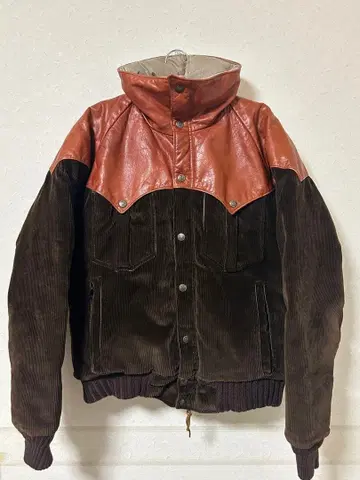 70s 80s 파우더 혼 패치워크 자켓