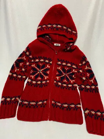 여성용 카우친 스웨터 니트 자켓 양모 후디 아메카지