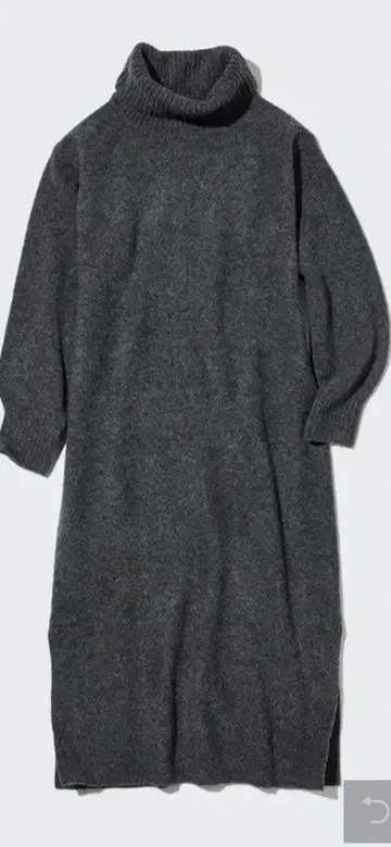 유니클로 수플레얀 터틀넥 원피스 2장 L