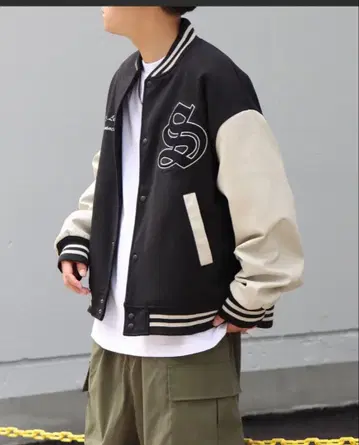 바시티 자켓 블랙 L