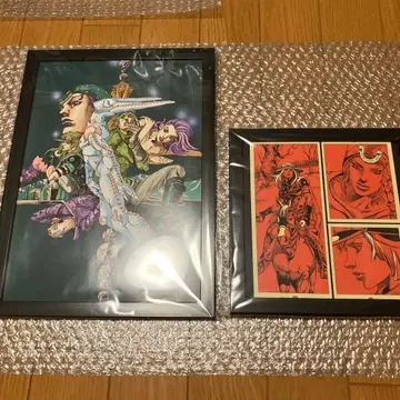 죠죠의 기묘한 모험 액자 포함 포스터 D4C 핫팬츠 2장 세트