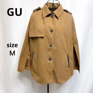 지유 / 코트 판초 브라운 M