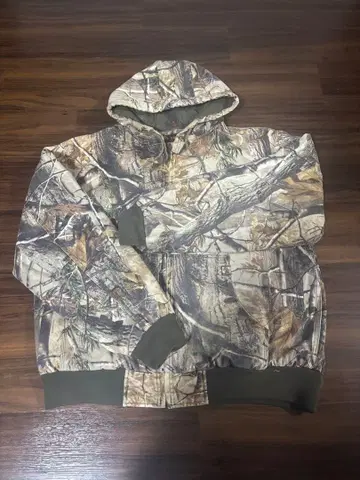 DRI-DUCK 카모 패턴 후드 부착 자켓 XL