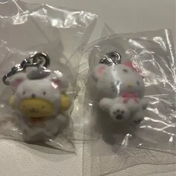 푹신푹신 스노우 폼폼푸딩 키티 메지루시 액세서리