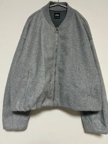 ZARA 그레이 봄버 자켓 L