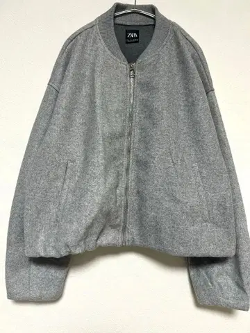 ZARA 그레이 봄버 자켓 L