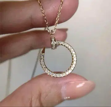 목걸이 못 cz다이아몬드 골드 한국 지르코니아 주얼리