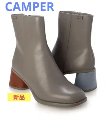 미사용 새상품 CAMPER 캠퍼 숏부츠 그레이 24cm