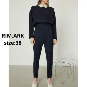 RIM.ARK 새상품급 스트레치 후크 팬츠 38 리무아크 짙은 네이비